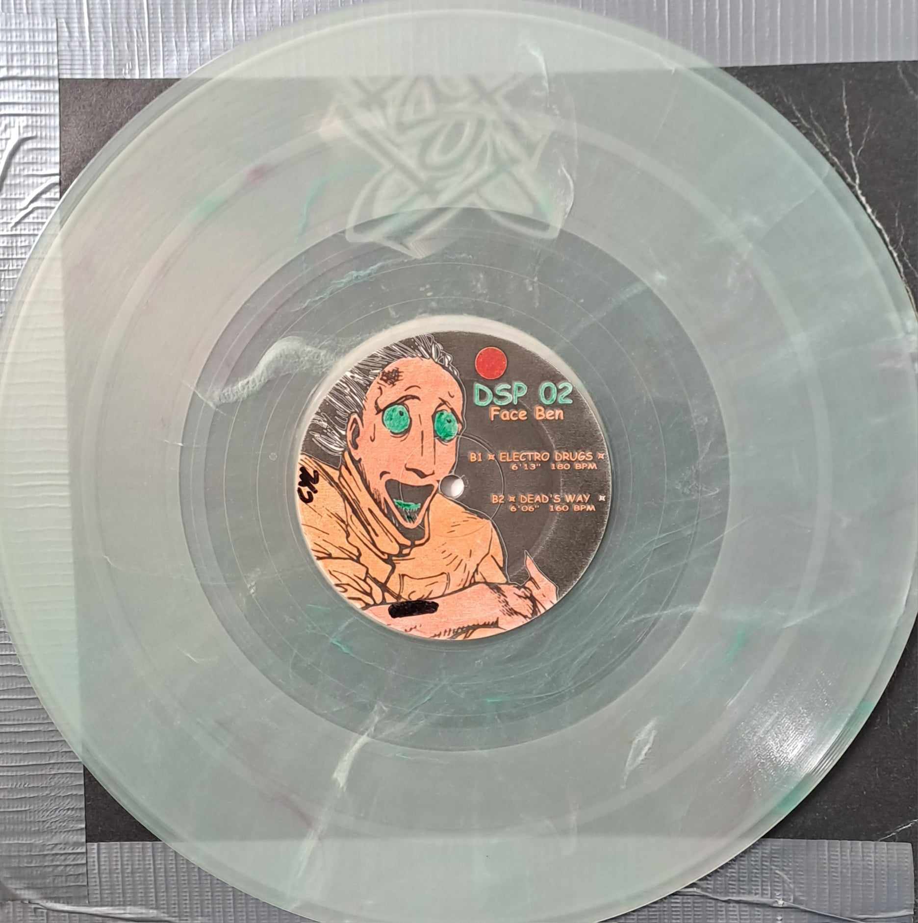 DSP 02 (Marbré translucide) - vinyle freetekno